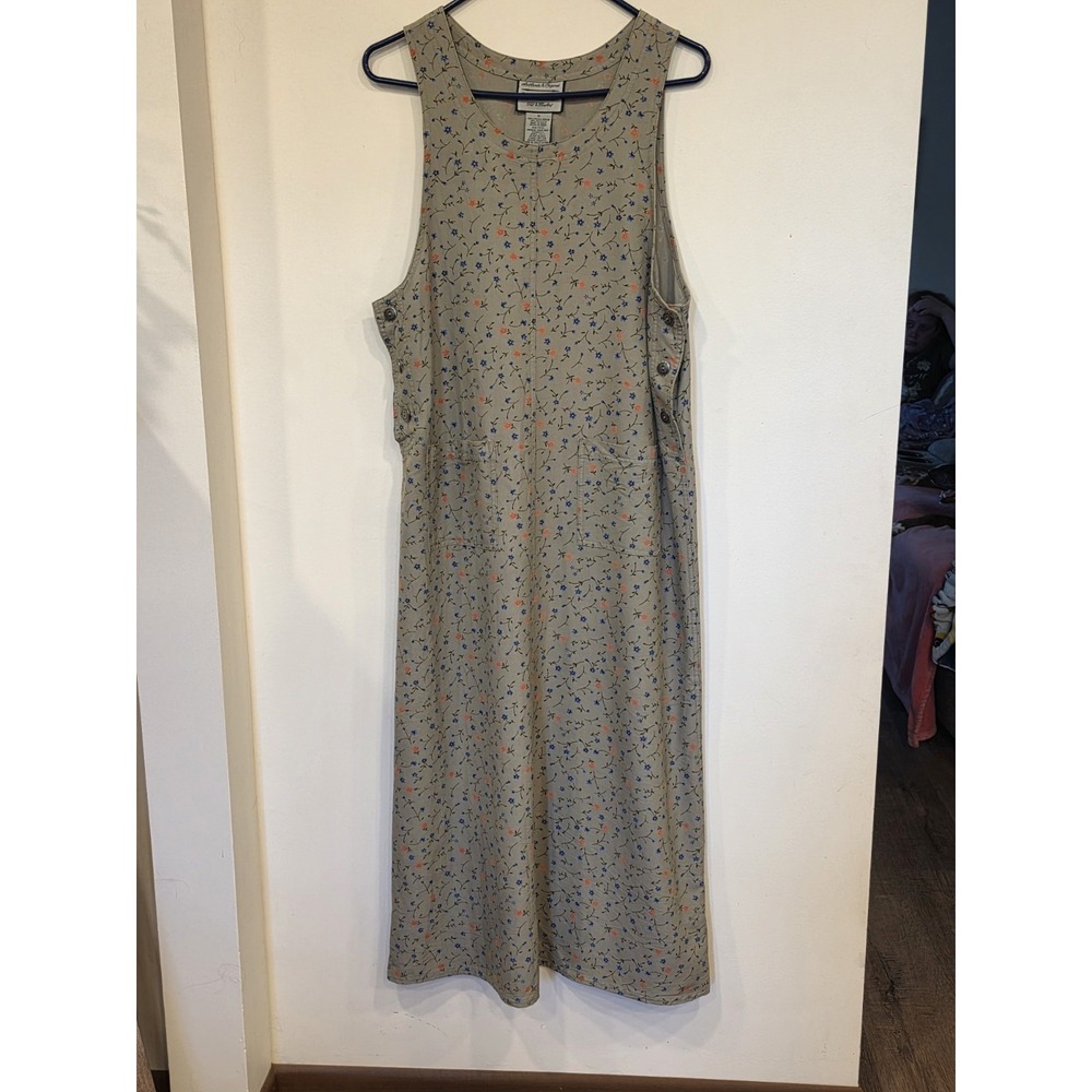 Maxi Jumper Dress 90s Country Floral Vintage Cottagecore Grandmacore Ditsyfloral